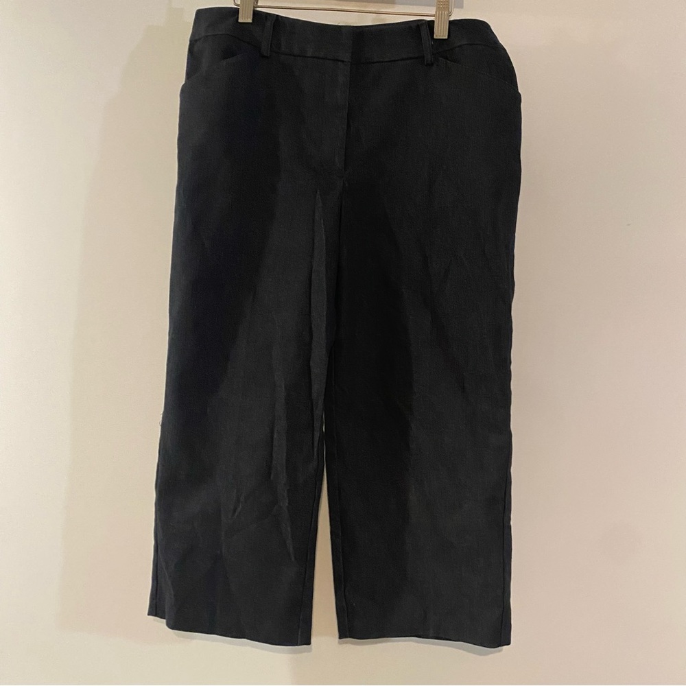 Ingredients Black Stretch Pull On 70% Cotton Capri Pants Size 10